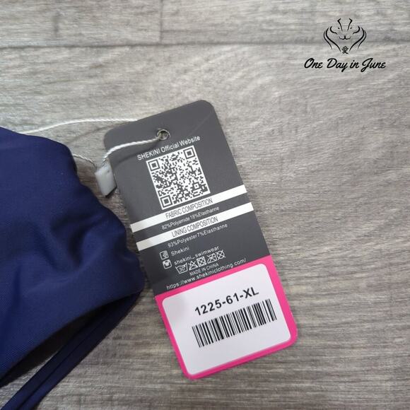 Shekini Halter Cut Out Strappy Bikini Swimsuit Size M - Picture 2 of 4